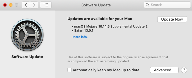 Apple mac updates